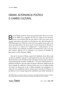 obama. alternancia política o cambio cultural