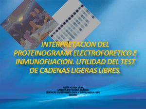 INTERPRETACION DEL PROTEINOGRAMA ELECTROFORETICO