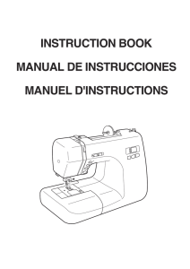instruction book manual de instrucciones manuel d