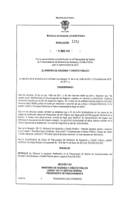 recursos aprobados por el Ministerio de Hacienda