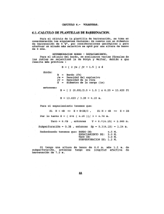 6.1.-CALCULO DE PLANTILLAS DE BARRENACION.