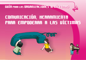 Comunicación, herramienta para empoderar a las víctimas