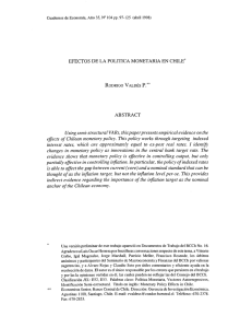 EFECTOS DE LA POLITICA MONETARIA EN CHILEk RODRIGO