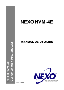 Manual de operación de Voice Mail NVM-4E