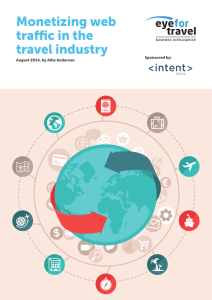 Monetizing web traffic in the travel industry