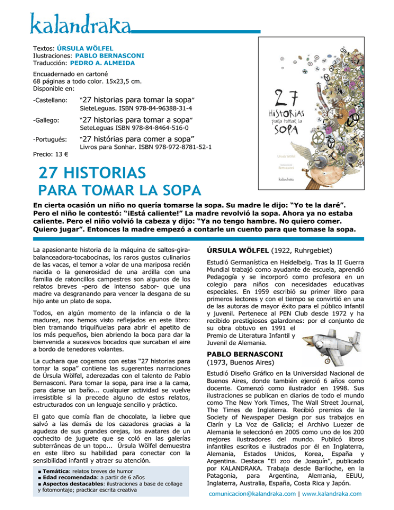 27 Historias Para Tomar La Sopa 27 Historias Para Tomar La Sopa