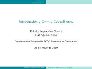Introducción a C++ y Code::Blocks