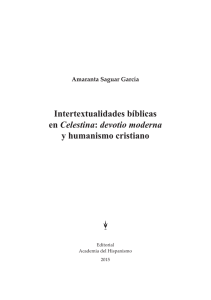 Intertextualidades bíblicas en Celestina: devotio moderna y