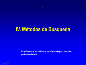 Métodos de búsqueda en un espacio de estados