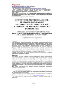 Statistical-methodological proposal to measure