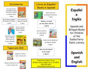 Español e Inglés Spanish and English