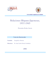 Relaciones Hispano-Japonesas, 1937-1945