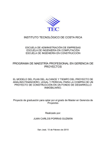 INSTITUTO TECNOLÓGICO DE COSTA RICA PROGRAMA DE