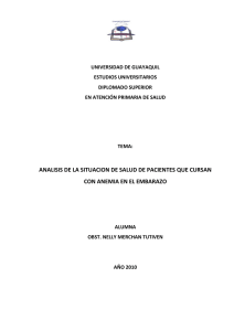 analisis de la situacion de salud de pacientes que cursan con