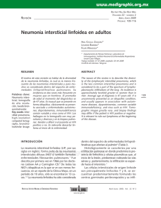 Neumonía intersticial linfoidea en adultos
