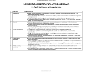 Literatura Latinoamericana - Universidad Iberoamericana