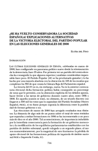 ¿SE HA VUELTO CONSERVADORA LA SOCIEDAD ESPAÑOLA