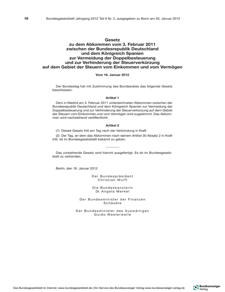  Bundesgesetzblatt Teil 2 Nr. 2 Bildidee 