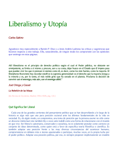 Liberalismo y Utopía