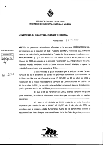 revocación de la autorización concedida a la empresa marengreen