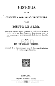 Historia de la conquista del Reino de Navarra por el Duque de Alba