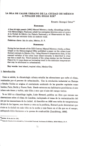 LA ISLA DE CALOR URBANO DE LA CIUDAD DE MÉXICO A