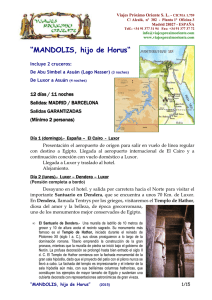MANDOLIS, hijo de Horus - Viajes Próximo Oriente