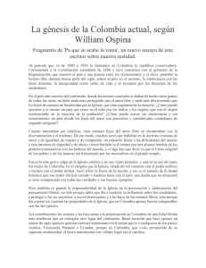La génesis de la Colombia actual, según William Ospina