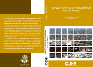 Pobreza y factores de vulnerabilidad social en México