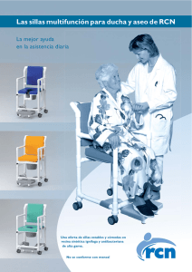 Las sillas multifunción para ducha y aseo de RCN