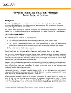The World Bank Listening to LAC (L2L) Pilot Project Sample Design