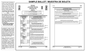 sample ballot / muestra de boleta