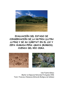 evaluación del estado de conservación de la nutria