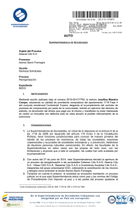Sujeto del Proceso Alsacia Cdo S.A. Promotor Alonso Sanín