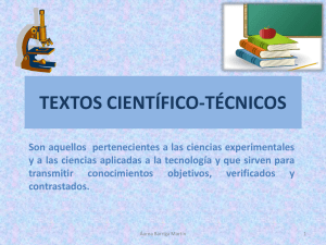 textos científico-técnicos