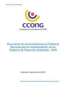 Documento recomendaciones CCONG sobre ODS