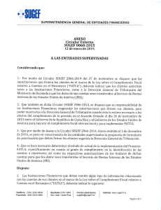Circular Sugef 0060-2015