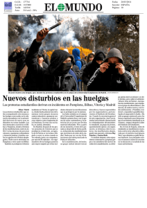 Nuevos disturbios en las huelgas