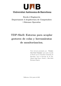 TDP-Shell: Entorno para acoplar gestores de colas y