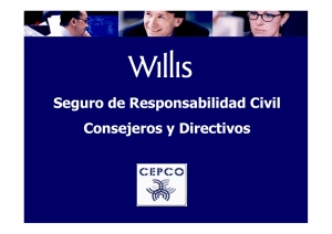 Seguro de Responsabilidad Civil Consejeros y Directivos