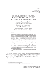 consolidación democrática y circulación de élites