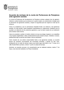 Comunicado de rechazo de la Junta de Portavoces de Pamplona