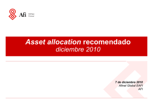 Asset allocation recomendado