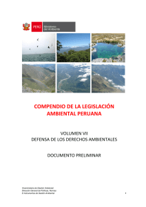 compendio de la legislación ambiental peruana - Inicio