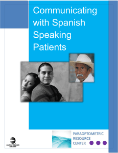Communicating with Spanish Speaking Patients