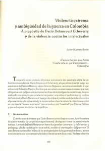 Violencia extrema y ambig&uuml;edad de la guerra en Colombia