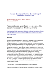 Revista Cubana de Medicina General Integral