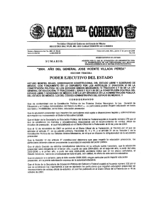 Periódico Oﬁcial del Gobierno del Estado de México