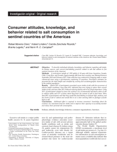 Consumer attitudes, knowledge, and behavior related to salt