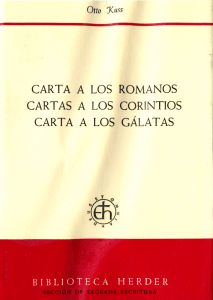 Romanos, Corintios y Gálatas.